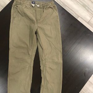 Boys Gap kids green twill joggers size XL